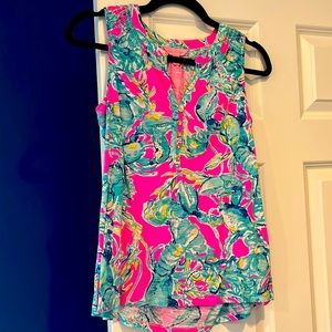 Lilly Pulitzer Cotton Tank Top. Size small